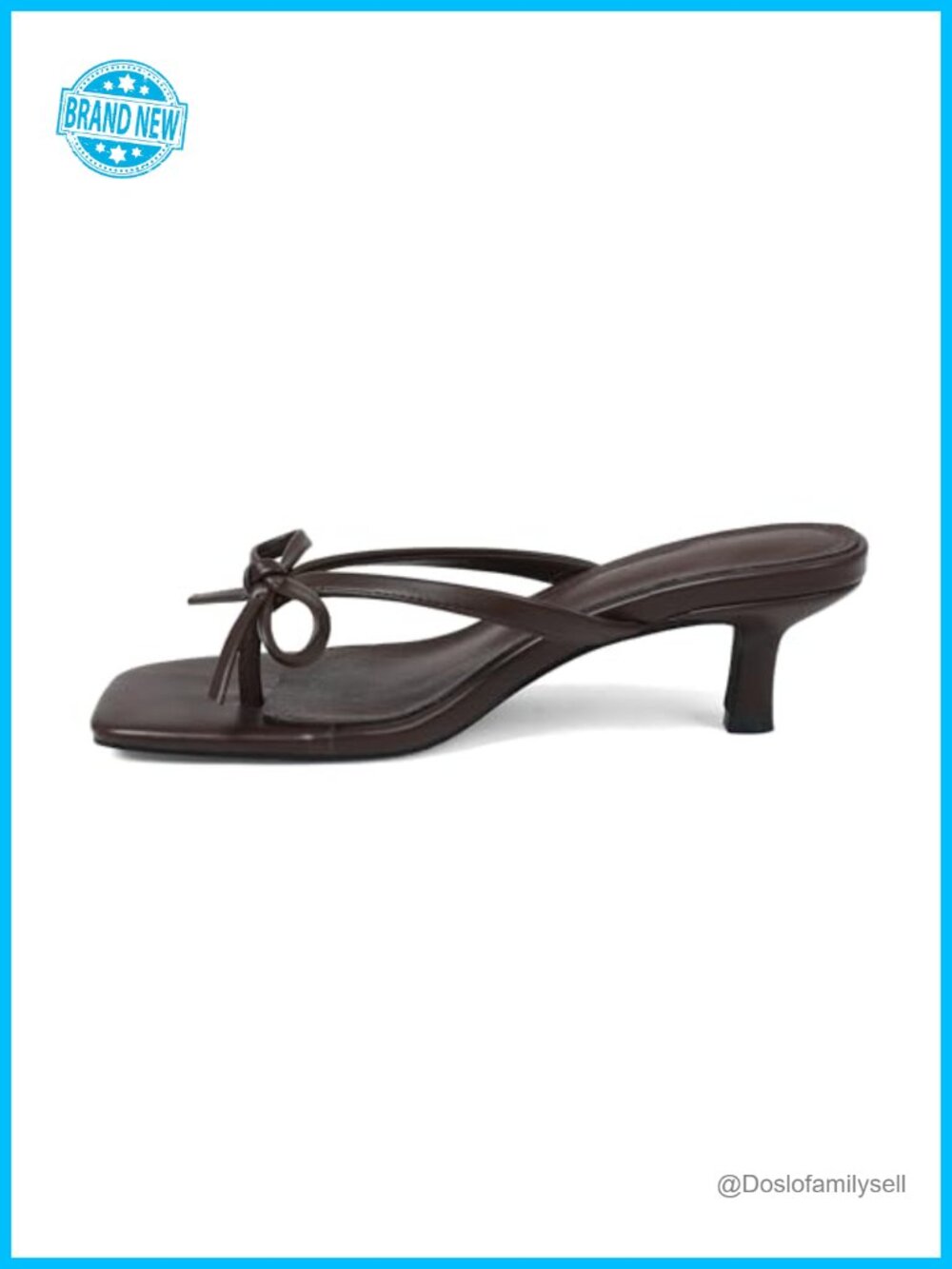 Kitten Heel Flip Flop Sandals Bow Slip On Dressy Casual